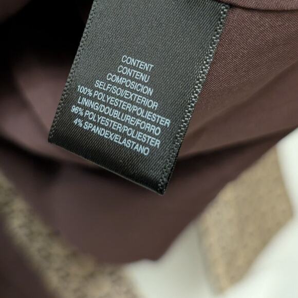 WAYF Finn Metallic Daisy Double Breasted Blazer Beige Brown Work Career Business - Picture 6 of 6